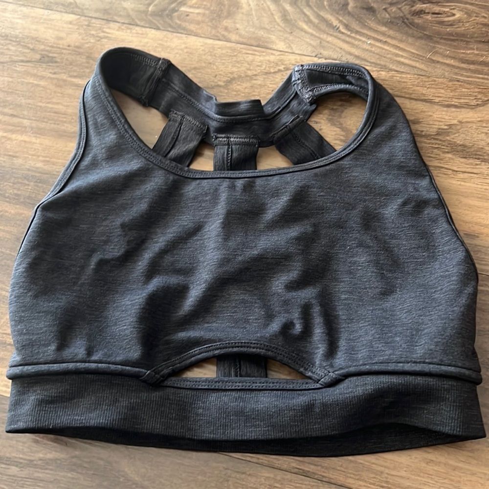 Alphalete Trinity Bra - black marl